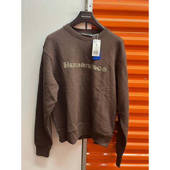 adidas x Humanrace -  Brown Tonal Logo Sweater/ s / NWT - Picture 2 of 6